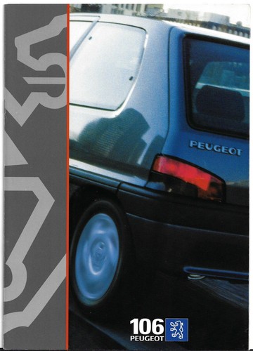 Peugeot 106 1995 1996 brochure - 1995-1996,