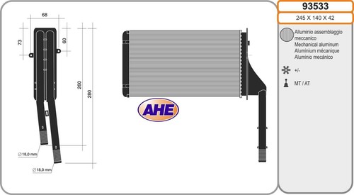 93533 ahe radiatore - radiatore, risc